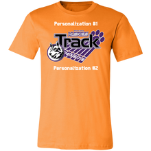 Load image into Gallery viewer, Track-white text 3001C Unisex Jersey Short-Sleeve T-Shirt