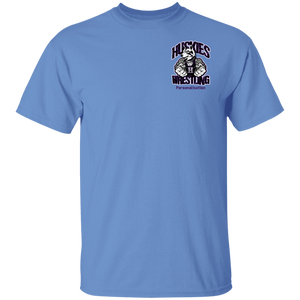 Wrestling-Purple-text G500 Gildan 5.3 oz. T-Shirt