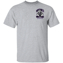 Load image into Gallery viewer, Wrestling-Purple-text G500 Gildan 5.3 oz. T-Shirt