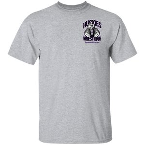 Wrestling-Purple-text G500 Gildan 5.3 oz. T-Shirt