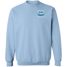 Load image into Gallery viewer, Swimming-white_text G180 Gildan Crewneck Pullover Sweatshirt  8 oz.