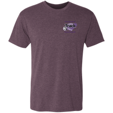 Load image into Gallery viewer, Track-purple text NL6010 Next Level Men's Triblend T-Shirt