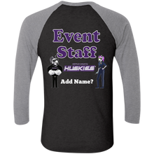 Load image into Gallery viewer, NL6051 Next Level Tri-Blend 3/4 Sleeve Baseball Raglan T-Shirt event
