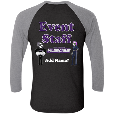 NL6051 Next Level Tri-Blend 3/4 Sleeve Baseball Raglan T-Shirt event