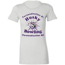 Load image into Gallery viewer, Bowling-purple text 6004 Ladies' Favorite T-Shirt