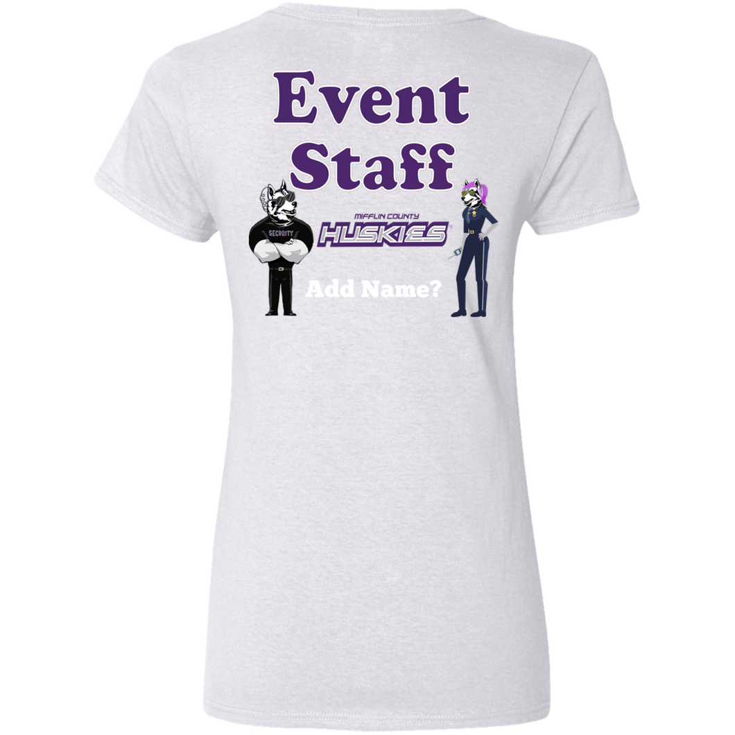 G500VL Gildan Ladies' 5.3 oz. V-Neck T-Shirt event