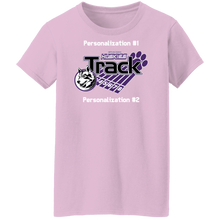 Load image into Gallery viewer, Track-white text G500L Ladies' 5.3 oz. T-Shirt
