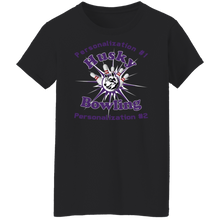 Load image into Gallery viewer, Bowling-purple text G500L Ladies' 5.3 oz. T-Shirt