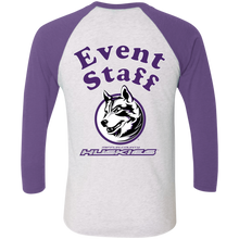 Load image into Gallery viewer, NL6051 Next Level Tri-Blend 3/4 Sleeve Baseball Raglan T-Shirt event
