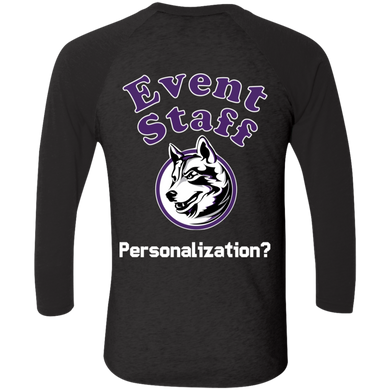 NL6051 Next Level Tri-Blend 3/4 Sleeve Baseball Raglan T-Shirt event