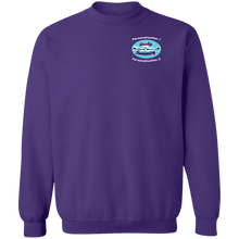 Load image into Gallery viewer, Swimming-white_text G180 Gildan Crewneck Pullover Sweatshirt  8 oz.