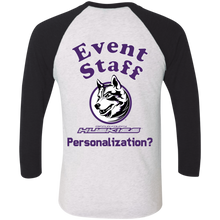 Load image into Gallery viewer, NL6051 Next Level Tri-Blend 3/4 Sleeve Baseball Raglan T-Shirt event