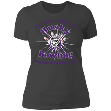 Load image into Gallery viewer, Bowling-purple text NL3900 Ladies' Boyfriend T-Shirt