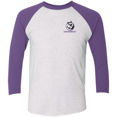 NL6051 Next Level Tri-Blend 3/4 Sleeve Baseball Raglan T-Shirt