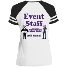 Load image into Gallery viewer, DM476 District Ladies&#39; Game V-Neck T-Shirt event