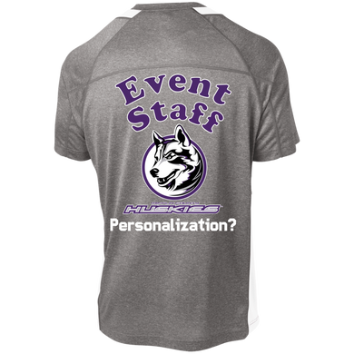 ST361 Sport-Tek Heather Colorblock Poly T-Shirt event