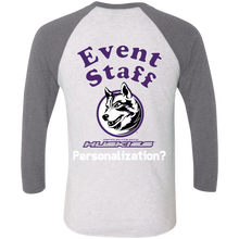 Load image into Gallery viewer, NL6051 Next Level Tri-Blend 3/4 Sleeve Baseball Raglan T-Shirt event
