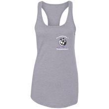 Load image into Gallery viewer, logo_outline_white_text NL1533 Next Level Ladies Ideal Racerback Tank