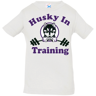 Husky in training 3322 Rabbit Skins Infant Jersey T-Shirt