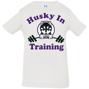 Husky in training 3322 Rabbit Skins Infant Jersey T-Shirt