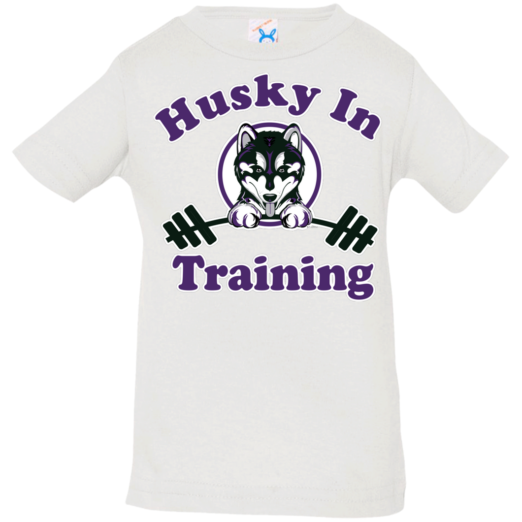 Husky in training 3322 Rabbit Skins Infant Jersey T-Shirt