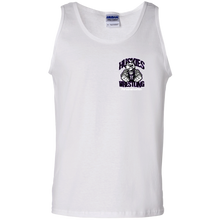 Load image into Gallery viewer, Wrestling-White-text G220 Gildan 100% Cotton Tank Top