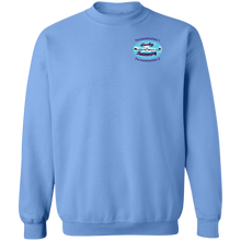 Load image into Gallery viewer, Swimming-purple_text G180 Gildan Crewneck Pullover Sweatshirt  8 oz.