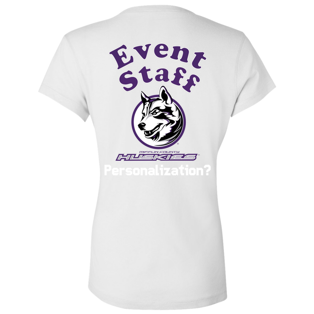 B6005 Bella + Canvas Ladies' Jersey V-Neck T-Shirt event