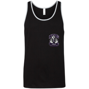 Wrestling-Purple-text 3480 Bella + Canvas Unisex Tank