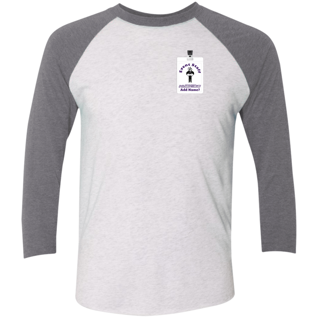 NL6051 Next Level Tri-Blend 3/4 Sleeve Baseball Raglan T-Shirt event