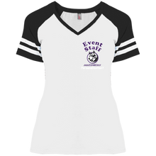 Load image into Gallery viewer, DM476 District Ladies&#39; Game V-Neck T-Shirt event