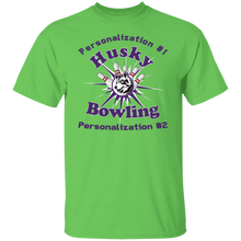 Load image into Gallery viewer, Bowling-purple text G500 5.3 oz. T-Shirt