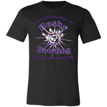 Load image into Gallery viewer, Bowling-purple text 3001C Unisex Jersey Short-Sleeve T-Shirt