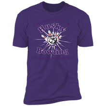 Load image into Gallery viewer, Bowling-purple text NL3600 Premium Short Sleeve T-Shirt