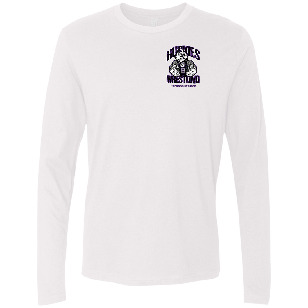 Wrestling-Purple-text NL3601 Next Level Men's Premium LS