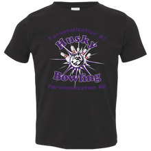 Load image into Gallery viewer, Bowling-purple text 3321 Toddler Jersey T-Shirt