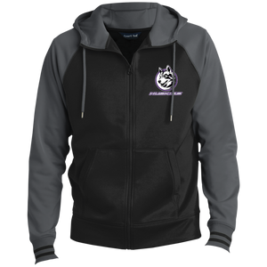 full_logo_embroidery ST236 Sport-Tek Men's Sport-Wick® Full-Zip Hooded Jacket