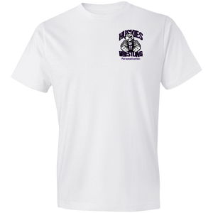 Wrestling-Purple-text 980 Anvil Lightweight T-Shirt 4.5 oz