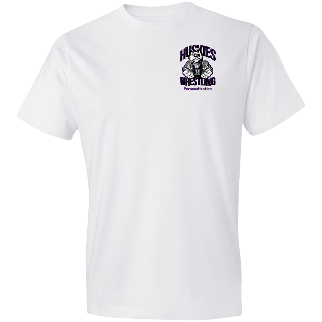 Wrestling-Purple-text 980 Anvil Lightweight T-Shirt 4.5 oz