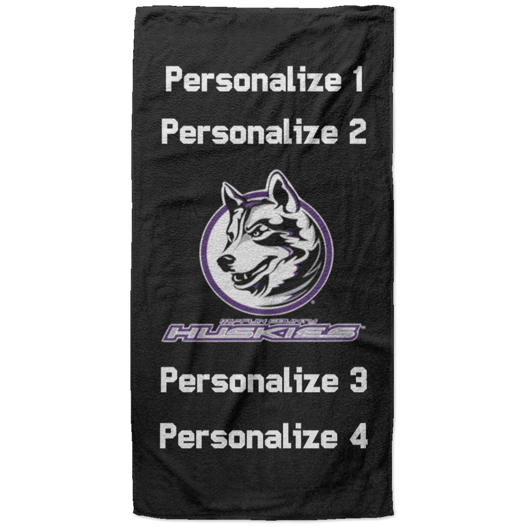 S6BETL Beach Towel - 37x74 black