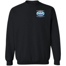 Load image into Gallery viewer, Swimming-white_text G180 Gildan Crewneck Pullover Sweatshirt  8 oz.