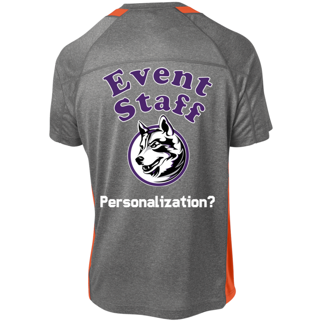 ST361 Sport-Tek Heather Colorblock Poly T-Shirt event