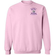Load image into Gallery viewer, Bowling-purple text G180 Gildan Crewneck Pullover Sweatshirt  8 oz.