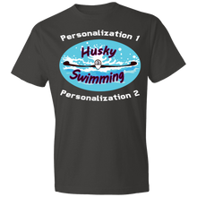 Load image into Gallery viewer, Swimming-white_text 980 Lightweight T-Shirt 4.5 oz