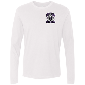 Wrestling-White-text NL3601 Next Level Men's Premium LS