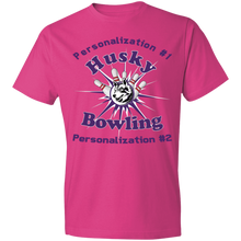 Load image into Gallery viewer, Bowling-purple text 980 Lightweight T-Shirt 4.5 oz