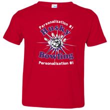Load image into Gallery viewer, Bowling-white text 3321 Toddler Jersey T-Shirt