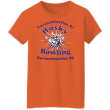 Load image into Gallery viewer, Bowling-purple text G500L Ladies' 5.3 oz. T-Shirt