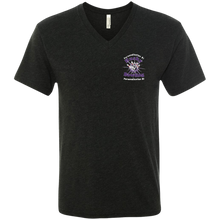 Load image into Gallery viewer, Bowling-white text NL6040 Next Level Men's Triblend V-Neck T-Shirt
