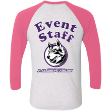 Load image into Gallery viewer, NL6051 Next Level Tri-Blend 3/4 Sleeve Baseball Raglan T-Shirt event